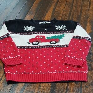 Good Lad Festive Red and Black Sweater
